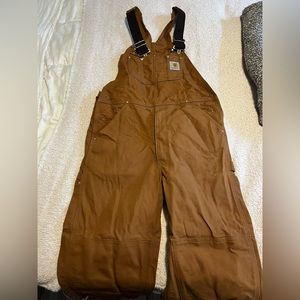 Carhartt brown overalls